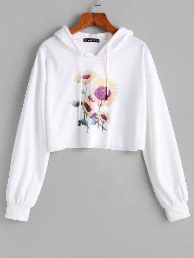 Womens Croped And Printed Hoodies & Sweatshirts