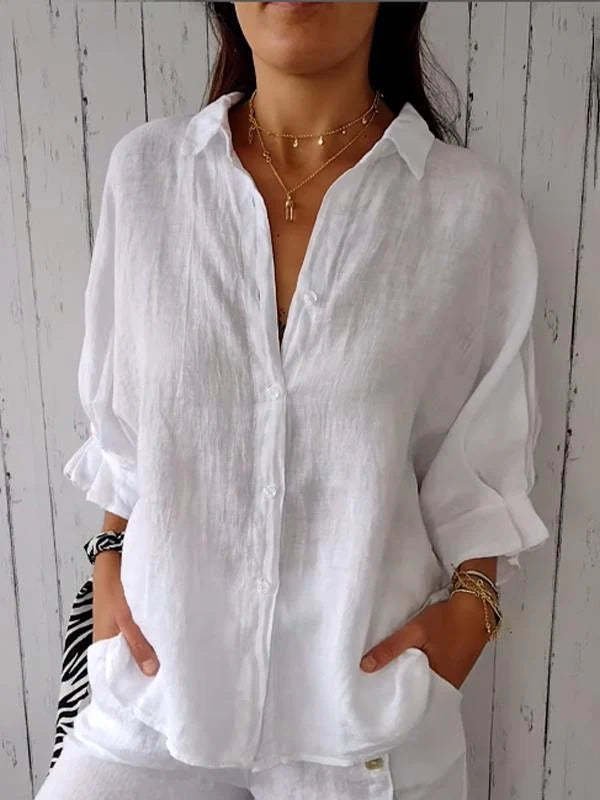 Women's Cotton And Linen Fashion Top