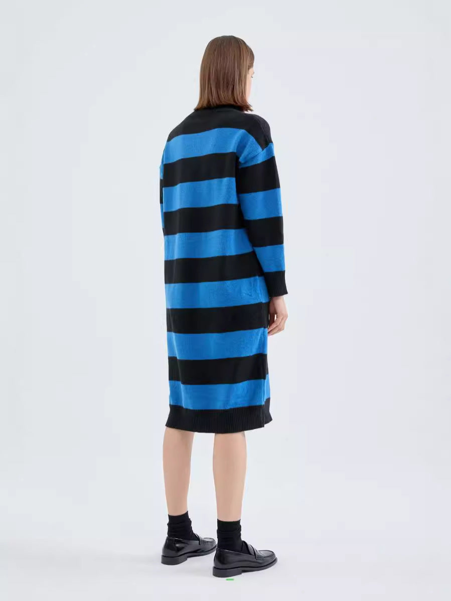 Women's Striped Sweater Dress