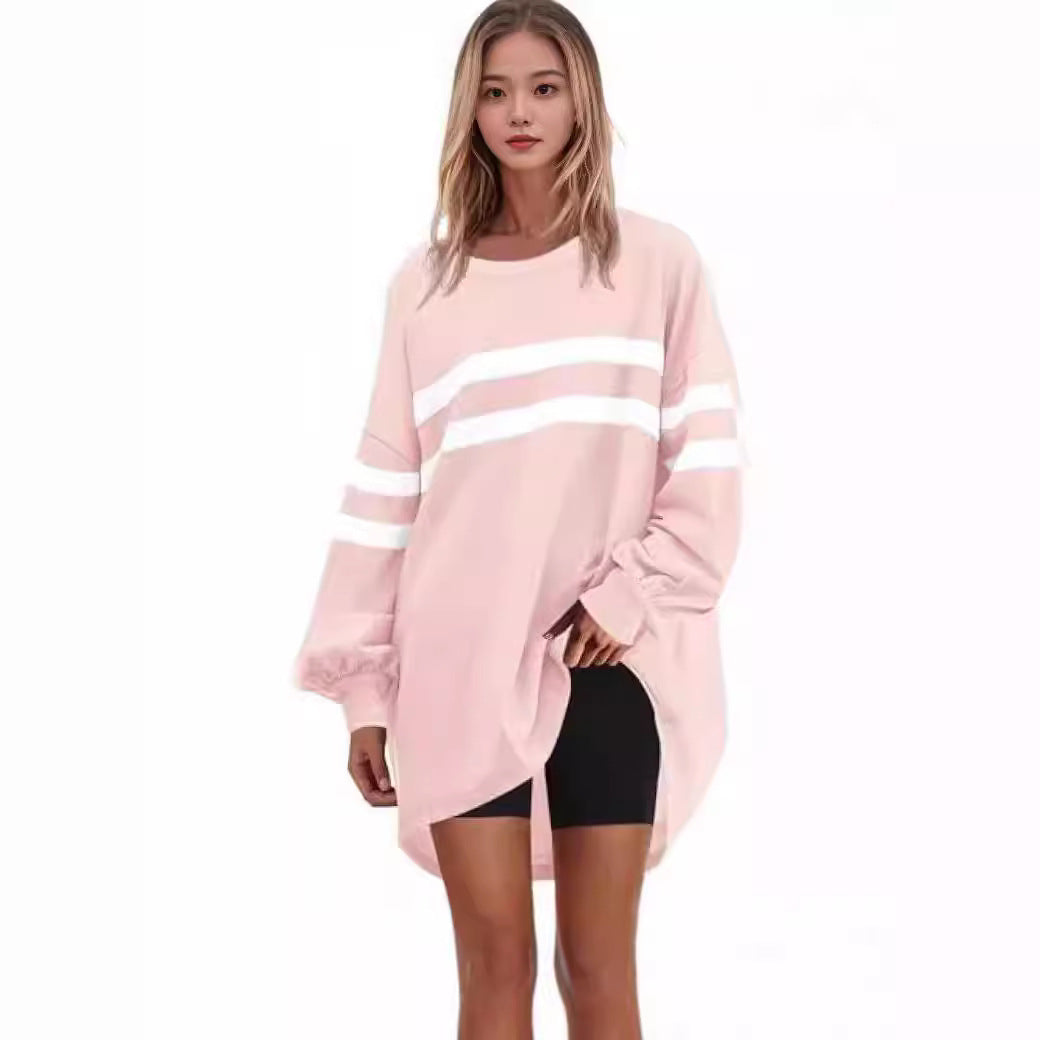 Women's Round Neck Loose Pullover Sweater