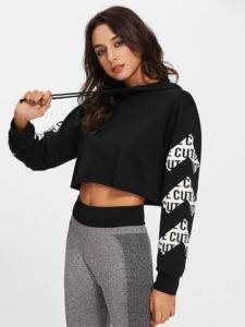 Letter Print Crop Hoodie November 21st, 2024 https://fusionwear.net fusionwear