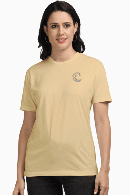 Unisex Supima T-Shirts Moon Embroidery