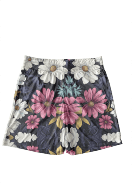 Unisex AOP Shorts with Beautiful Flowers Design Print | Vibrant & Comfortable All-Over Print Shorts