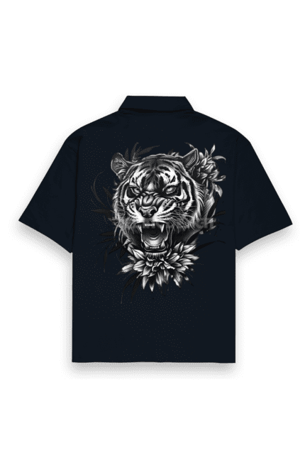 Unisex Oversized Shirt with “Tiger Roar Rage” Glow-In-The-Dark Print | Fusionwear