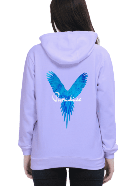 Women’s Hooded Sweatshirt with Paradise Print | Cozy & Stylish Casual Wear