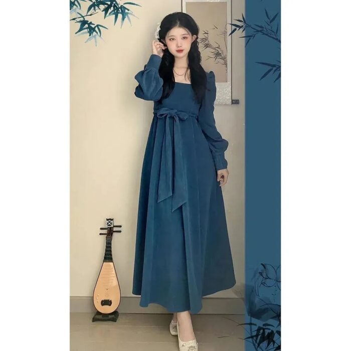 2401161319260325200 November 21st, 2024 https://fusionwear.net Long Sleeve Square-neck Dress