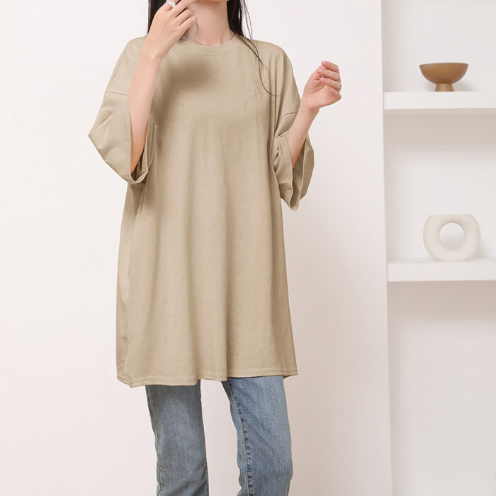 80eb2826 0906 49ea a842 1d4236e112ea November 21st, 2024 https://fusionwear.net Summer Pure Cotton T-shirt Side Slit Casual