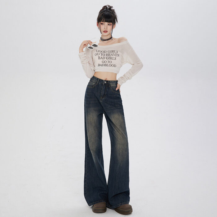 8a10ed2e 04a4 4593 b34d 4b542faa00dc November 21st, 2024 https://fusionwear.net Retro Loose Micro-flared Jeans For Women