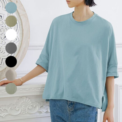 Loose-fitting Pure Cotton T-shirt Women’s Large Version