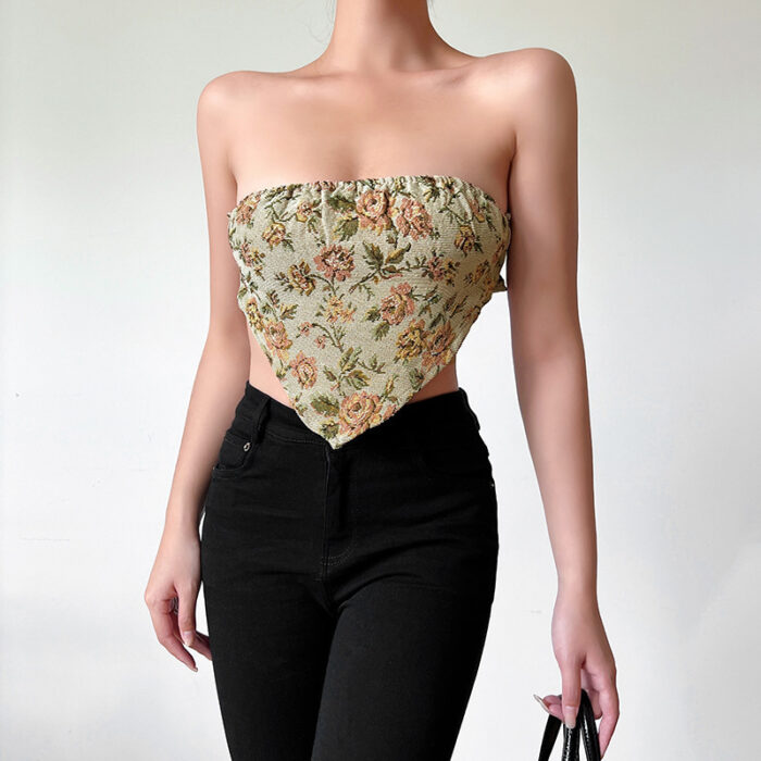 d1cf5f0e fe57 4f04 ab9c 47c1da5792b4 November 21st, 2024 https://fusionwear.net Fashionable Temperament Jacquard Stitching Off-shoulder Backless Short Tube Top