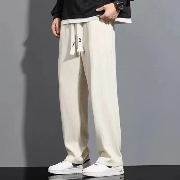 Men’s Summer Thin Loose Straight Casual Trousers